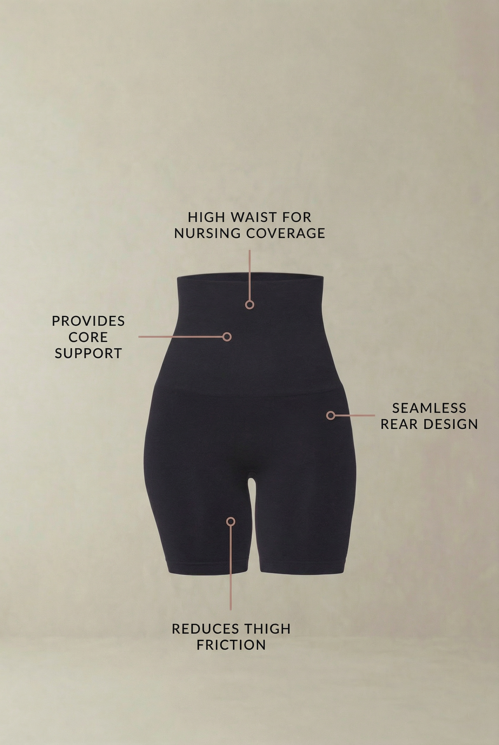 Contour Ease | Postpartum Compression Biker Shorts