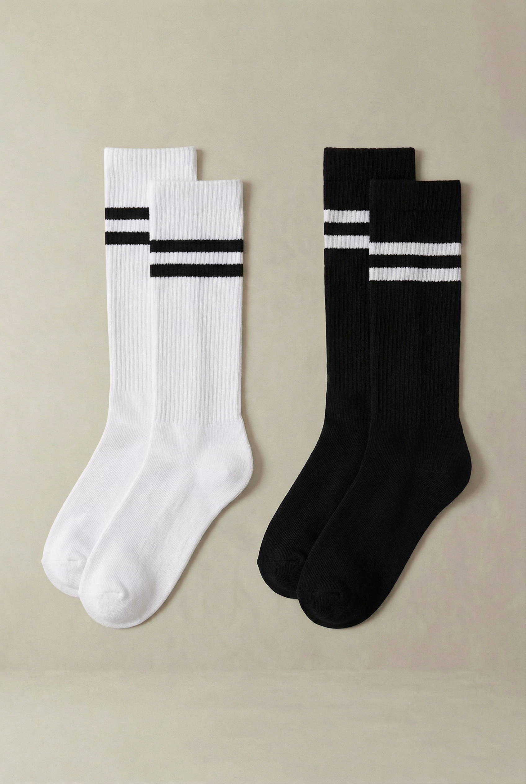 Maternity Compression Socks | Black & White (2-Pack)