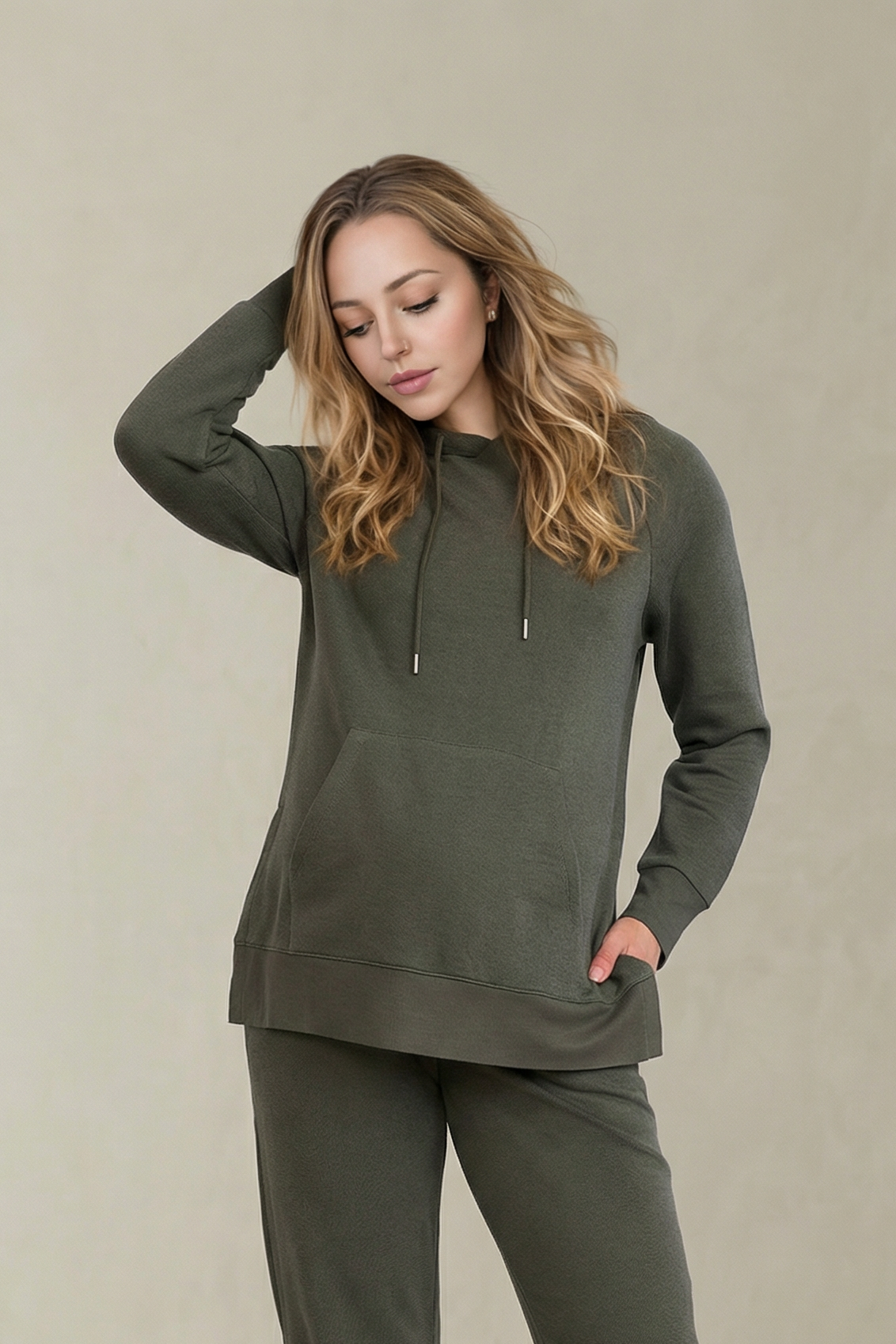 Soft Ease | Maternity & Postpartum Tunic Hoodie