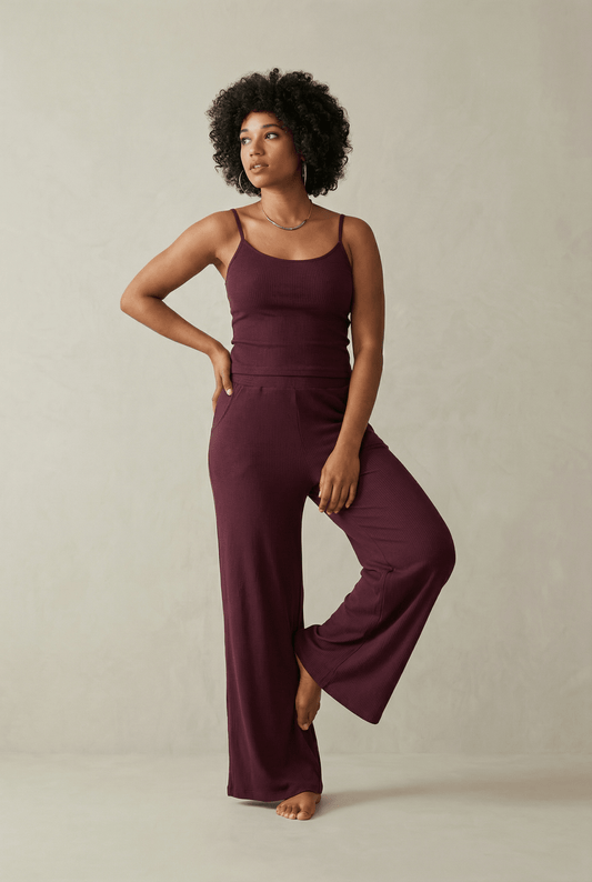 Comfort Weave | Wide - Leg Maternity & Postpartum Lounge Pants - Belly & Beyond
