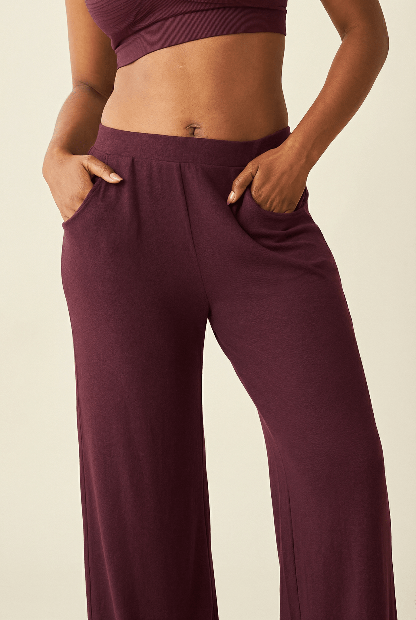 Comfort Weave | Wide - Leg Maternity & Postpartum Lounge Pants - Belly & Beyond