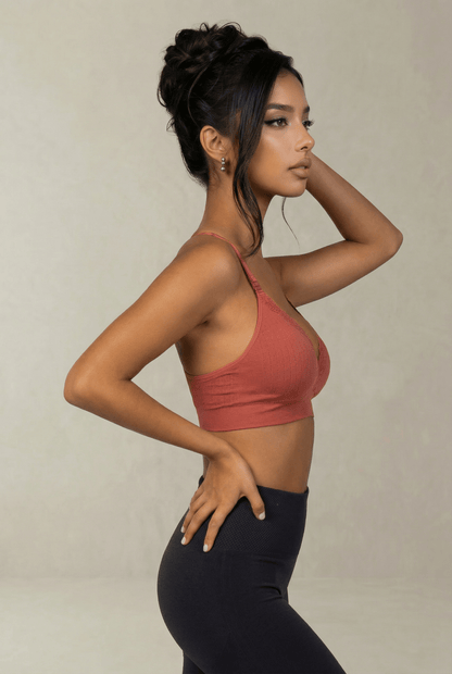 Sienna Lace | Ribbed Nursing Bra - Belly & Beyond